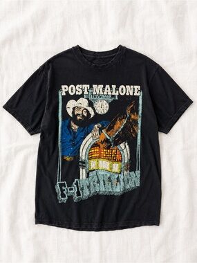 Post Malone Graphic Tee - Black Short Sleeve